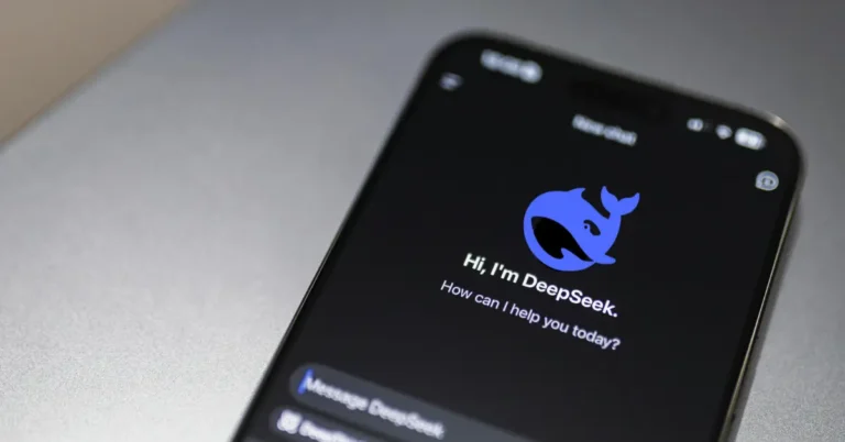 DeepSeek tool interface, showcasing AI-driven search and analytics for digital entrepreneurs